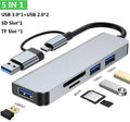 USB C Hub 5 in 1 Adapter USB 3.0 Micro SD TF für Macbookpro Laptop Notebook