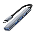 USB-C HUB Verteiler Splitter Typ-C Adapter auf USB 3.0 4Port für Laptop