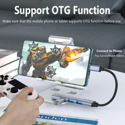 USB-3.0 HUB Verteiler Splitter USB-A Adapter auf USB 3.0 4Port für Laptop