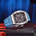 Pagani Design PD-1738 Männer Quarz VH65 Movt Skelett Zifferblatt Saphirglas Uhr
