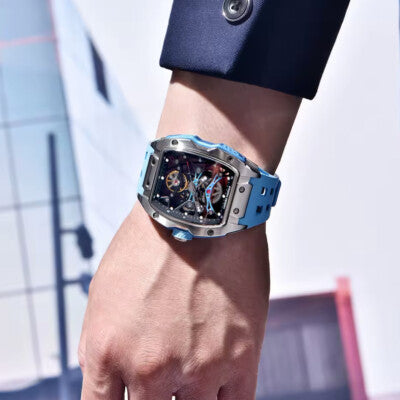 Pagani Design PD-YS018 42 mm Männer Skelett Zifferblatt Saphirglas Uhr