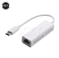 USB C auf RJ45 Ethernet Lan Adapter USB-C Netzwerk Kabel Mac 10/100 Mbps