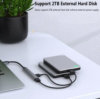 USB-3.0 HUB Verteiler Splitter USB-A Adapter auf USB 3.0 4Port für Laptop