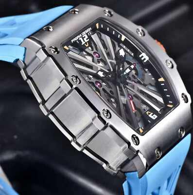 Pagani Design PD-1738 Männer Quarz VH65 Movt Skelett Zifferblatt Saphirglas Uhr