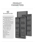 QUK 63 In 1 Schraubendreher-satz Magnetische Schraubenzieher Bits Werkzeug