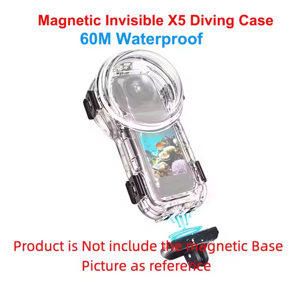 Dive Case für Insta360 X5 Invisible Divecase Tauchgehäuse 60M Schutzhülle