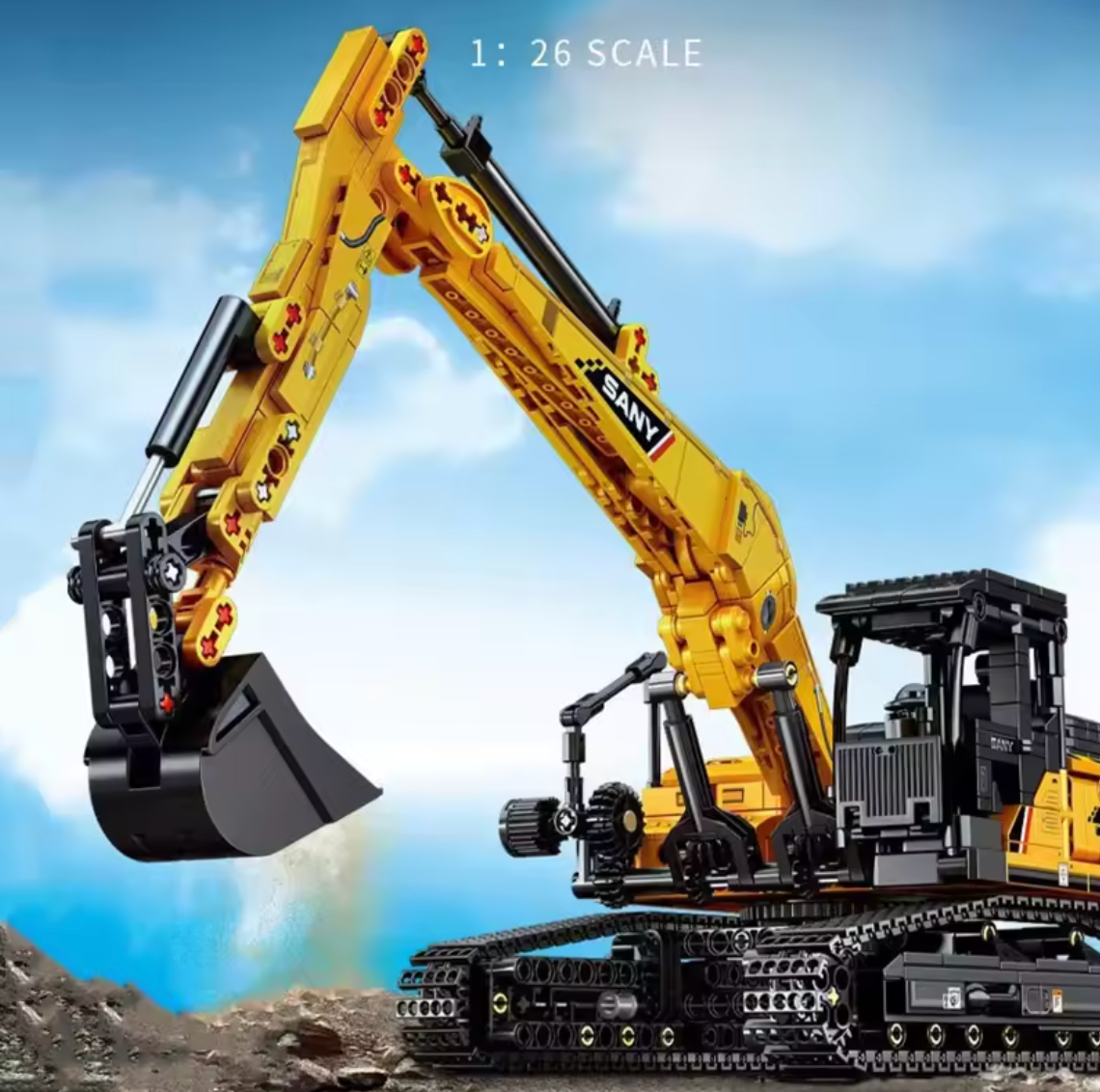 Bausatz Bagger Modell Bausteine Fahrzeug Bauset Konstruktionsspielzeug