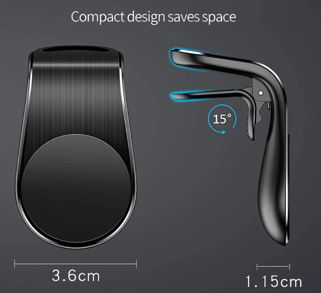Auto Handyhalterung Magnet Smartphone Lüftungsgitter KFZ Halter Universal ALU