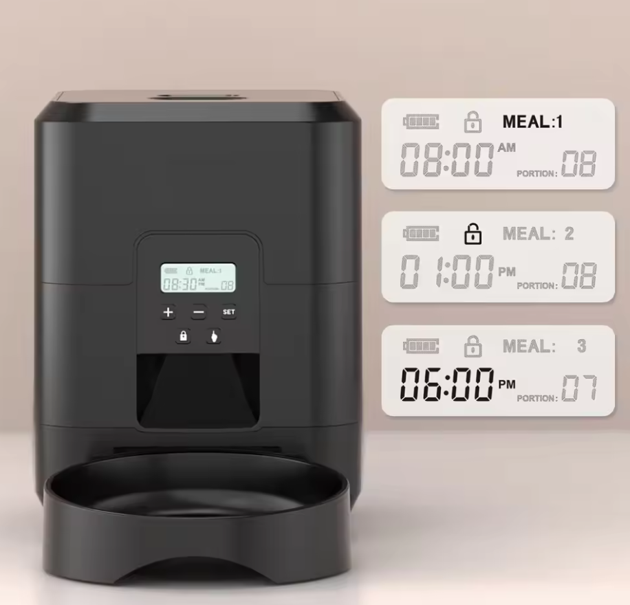 Futterautomat Katze Hund Automatischer Futterspender für Katze und Hund