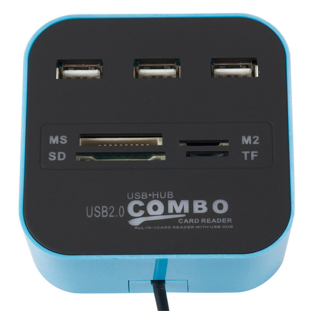 High Speed USB 2,0 Hub 3 Port Mit Kartenleser Mini Hub USB Combo ALL In One