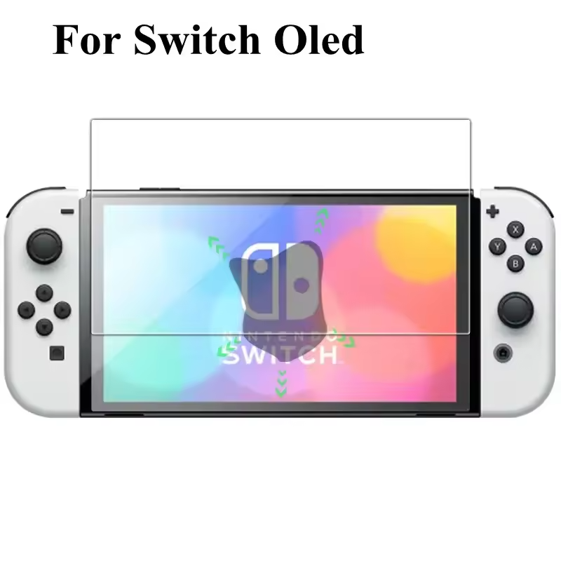 2X Schutzglas für Nintendo Switch / Switch OLED Lite Panzerfolie Display Schutz