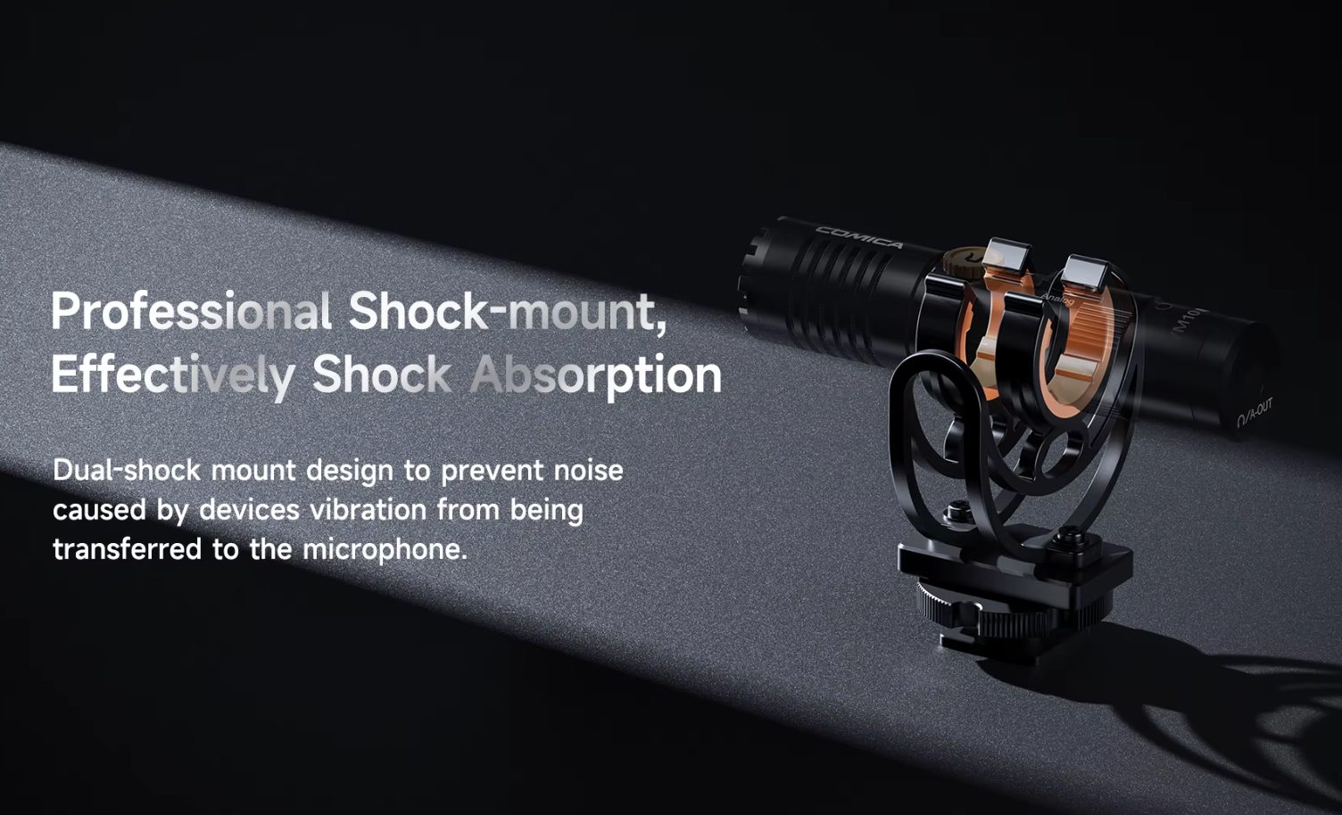 COMICA VM10 PRO Kameramikrofon Kardioid Shotgun Microphone Richtrohrmikrofon