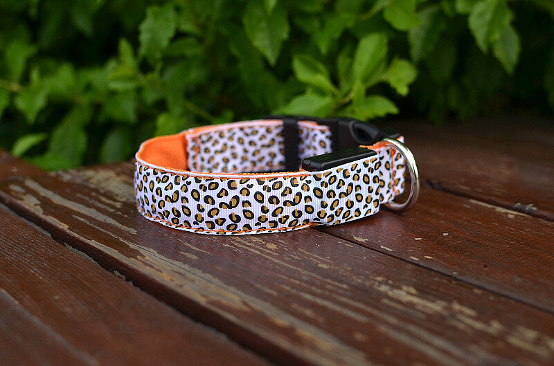 Hundehalsband 5 Größen S-M-L-XL LED Leuchthalsband für Hunde 8 Farben Halsband