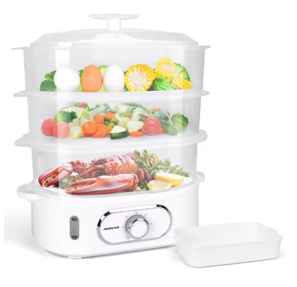 Elektrischer Dampfgarer 12L Aigostar BPA Frei 900 W 3 Etagen
