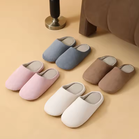 Hausschuhe Damen Herren Pantoffeln Hausschlappen Baumwolle Winter