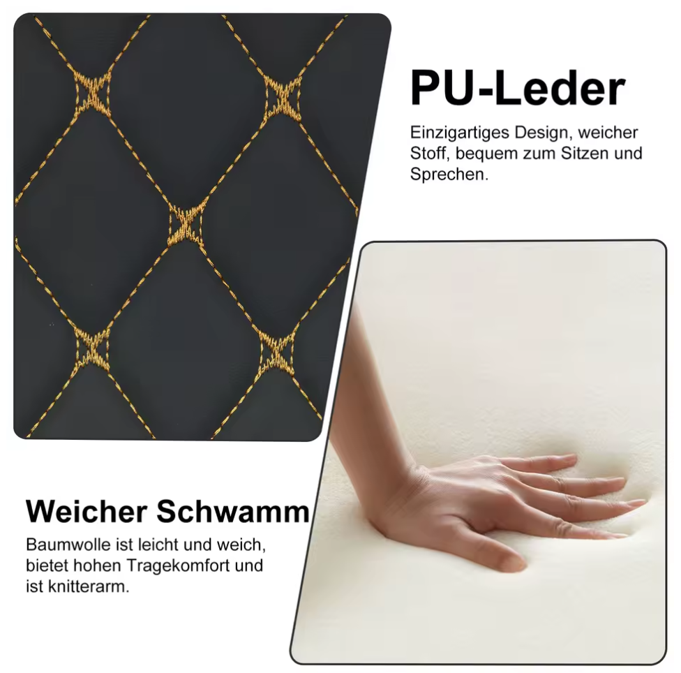 Gamingstuhl mit Fußstütze Bürostuhl Schreibtischstuhl Lederimitat Ergonomisch