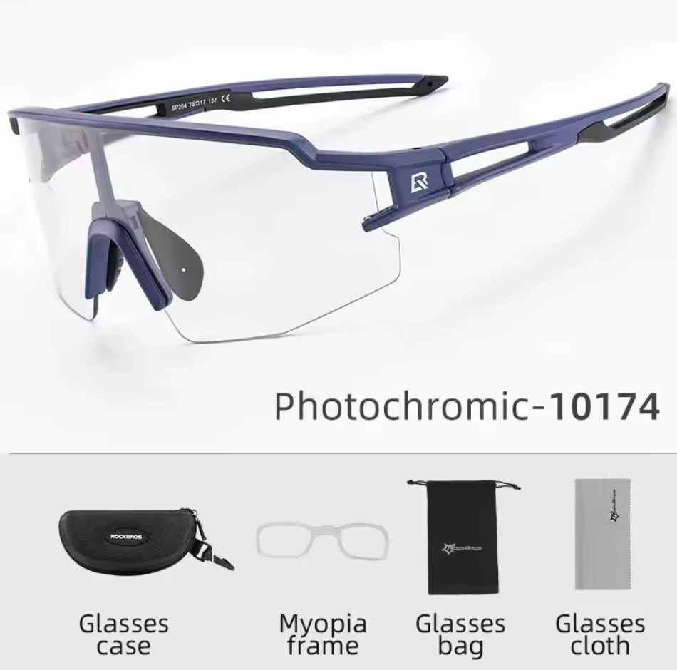 Radfahren Brille Fahrrad Sonnenbrille Photochrom Outdoor Windschutz Rockbros