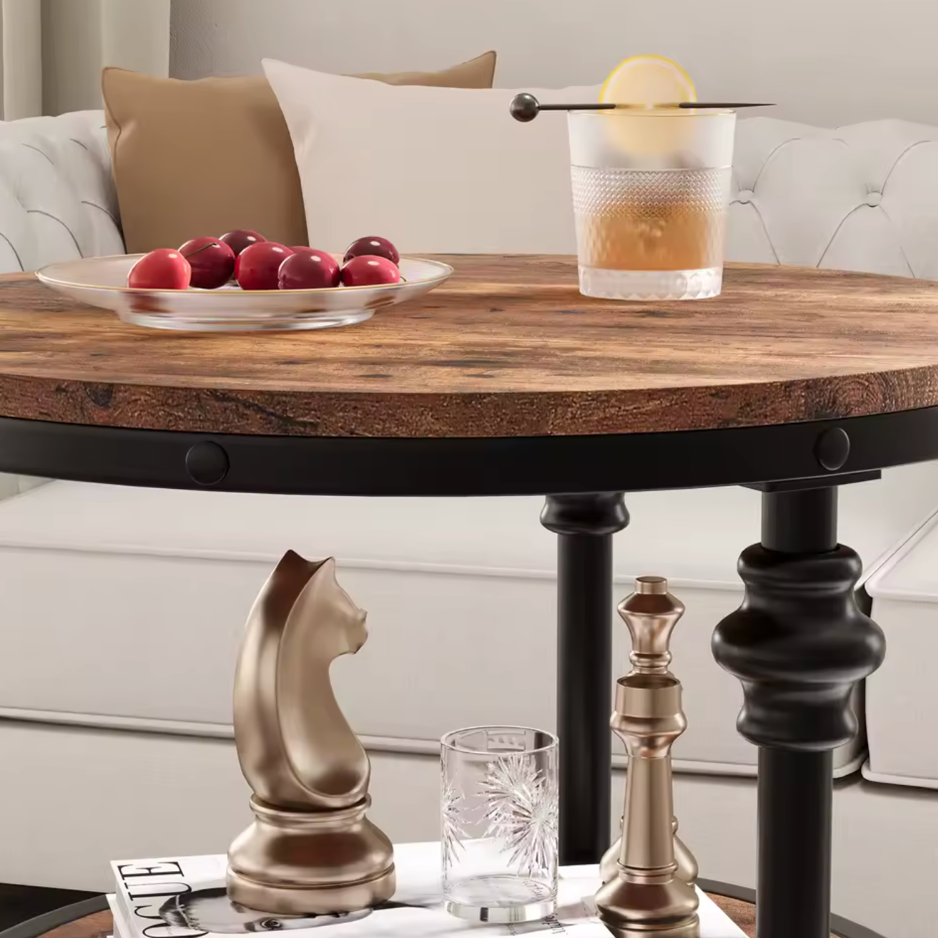 3 Stöckiger Beistelltisch Nachttisch Wohnzimmertisch Couchtisch Dekoration