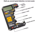 ANENG BT-189 Batterietester Universal mit LCD-Anzeige für 9V, 1.5V, AA, AAA, C,D