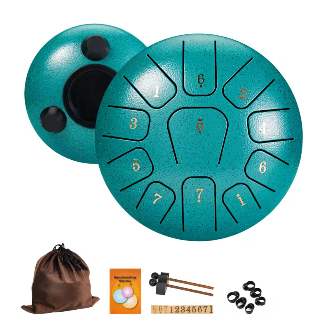 6" Tonheilung Klangschale Tonheilungseinstrument mit 11 Noten 6 Zoll