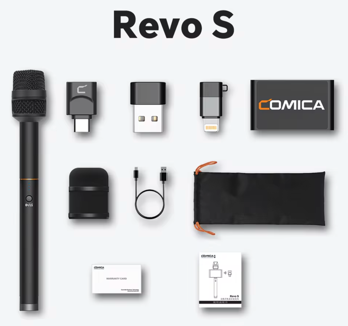 COMICA Revo S Interviewmikrofon für Smartphone Kardioid Microphone