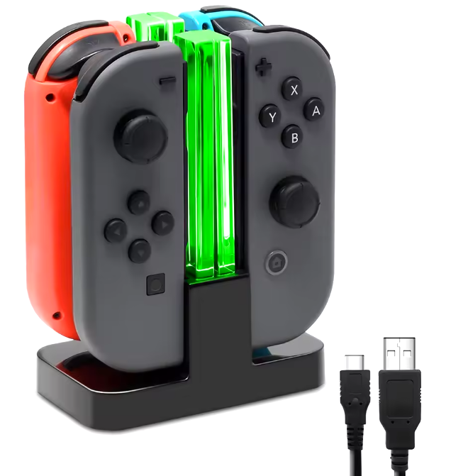 4in1 Joy-Con Ladestation für Nintendo Switch Ladedock Ladegerät Charger