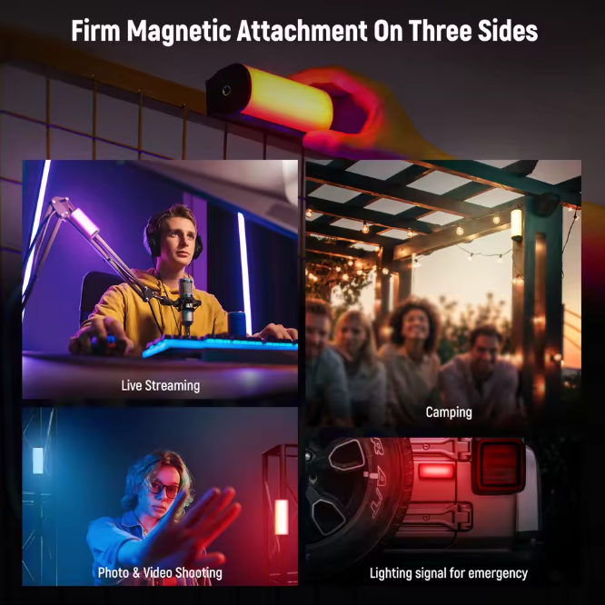 NEEWER Magnetischer Handlichtstab RGB Studiolicht 2500-8500K mit Akku Lichtstab