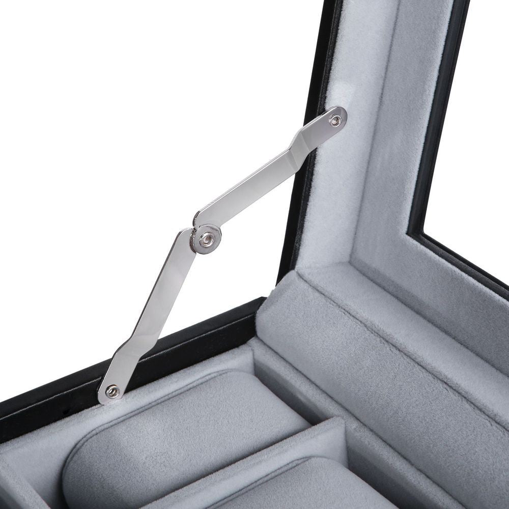 Uhrenbox 24 Uhren Uhrenkoffer Uhrentruhe Songmics Schatulle Glas Uhrenkasten