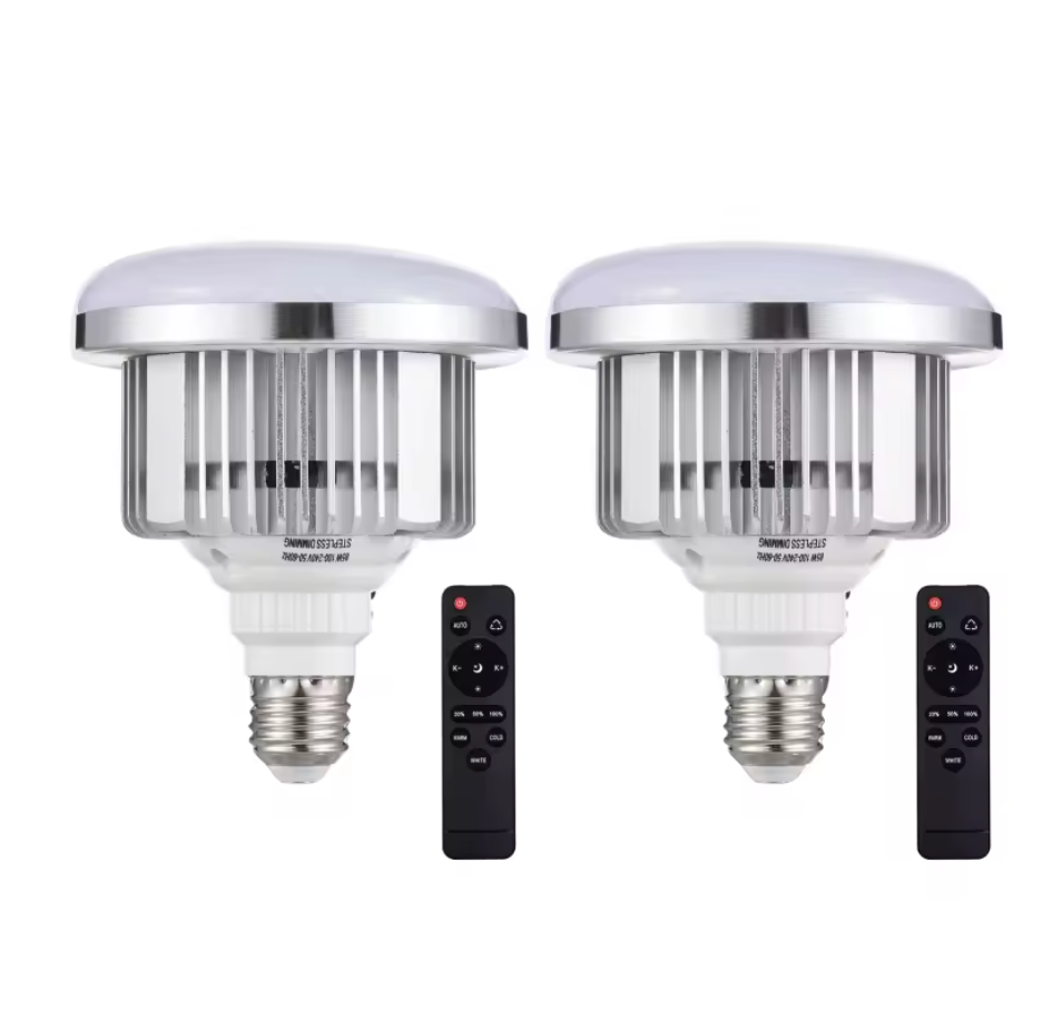 E27 LED Glühbirne 85W 3200K - 5500K Fotografie mit Fernbedienung Dimmbar