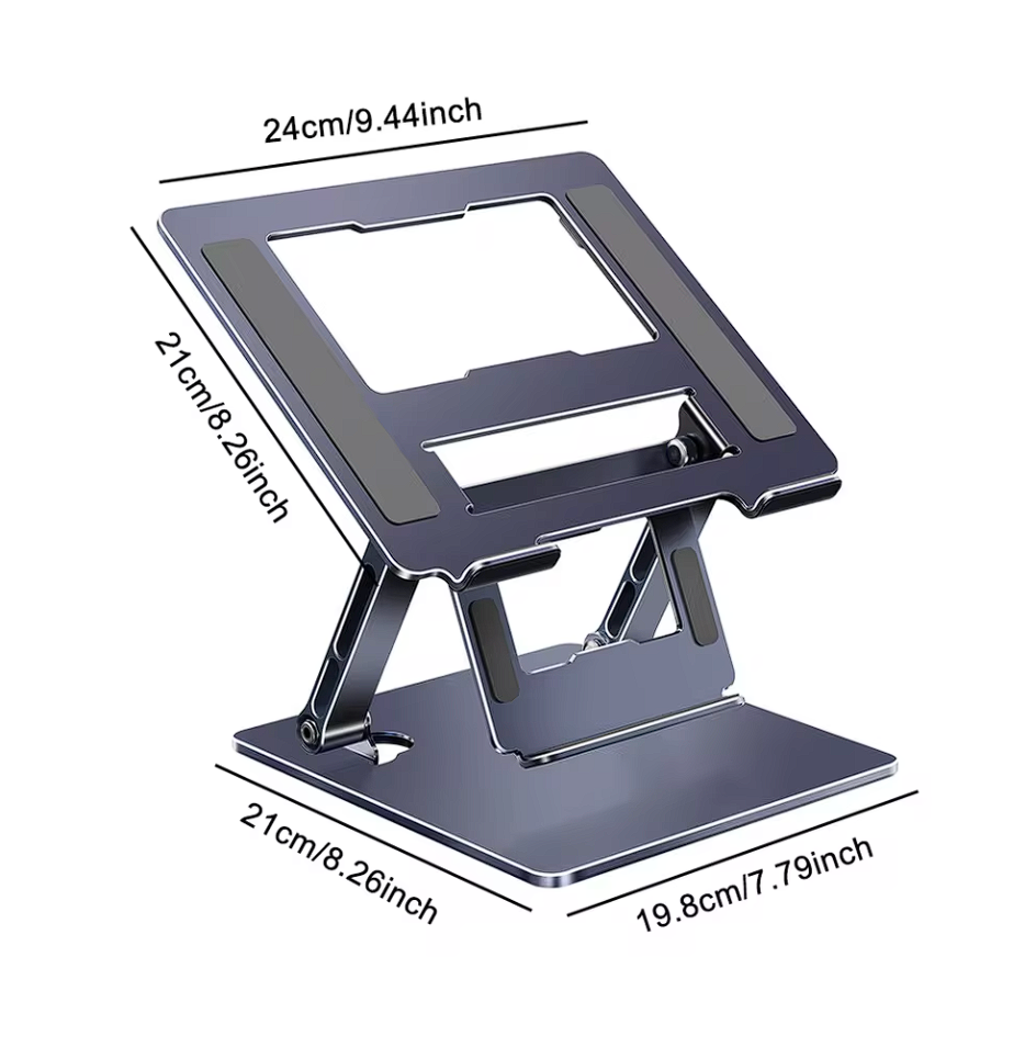 Metall Laptop Ständer 10"-17" mit Handyhalterung Tablet Projektor Halterung