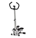 Stepper Fitness Heimtrainer für Zuhause bis 100 kg mit LCD Anzeige mit Handgriff