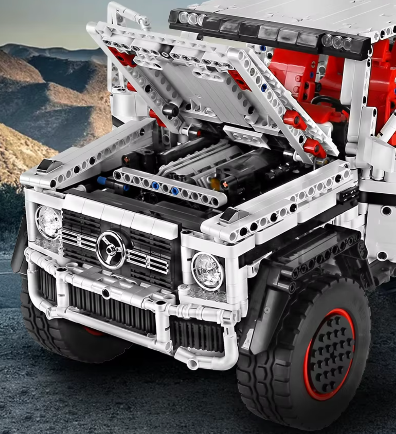 Mould King 13061 Ferngesteuertes RC Geländewagen 6x6 Set 3825 Teile