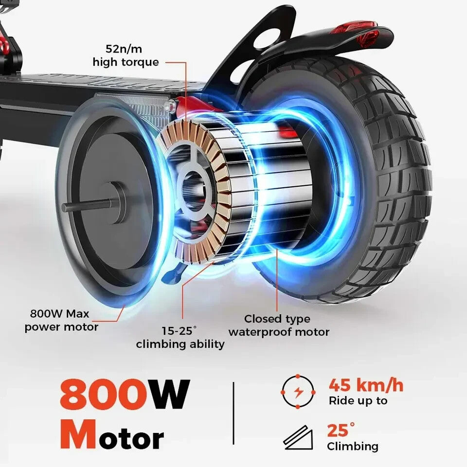 E-Scooter Elektroroller Faltbar Offroad Elektro Roller 10 Zoll iScooter iX4 45km