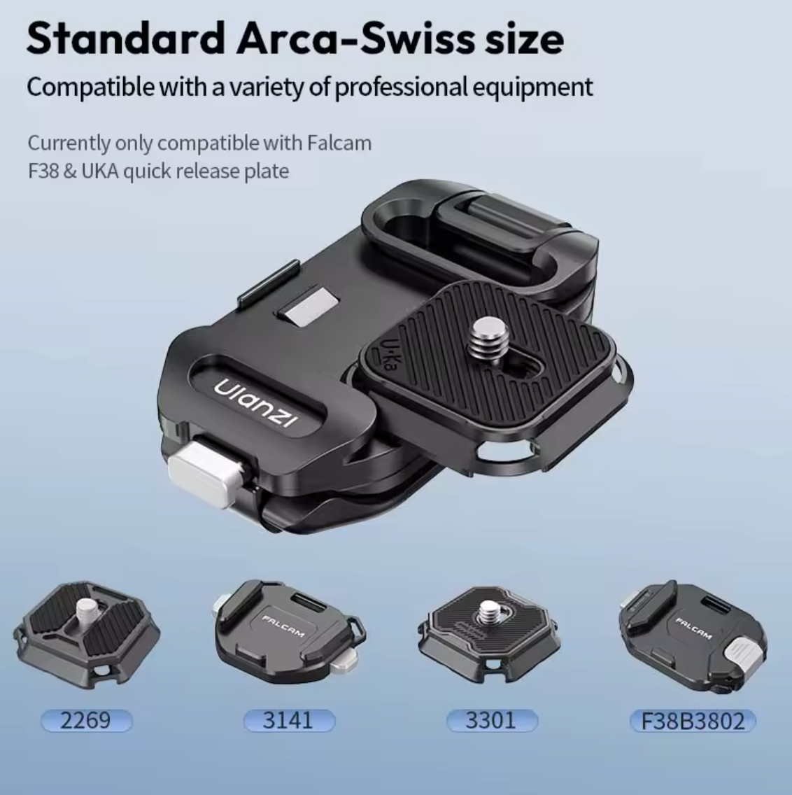 Ulanzi UKA07 Rucksack Kameraclip Rucksackclip für F38 Platten Quick Release