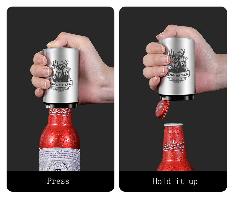 Flaschenöffner Bieröffner Automatischer Bier Flaschen Öffner Kapselheber Magnet