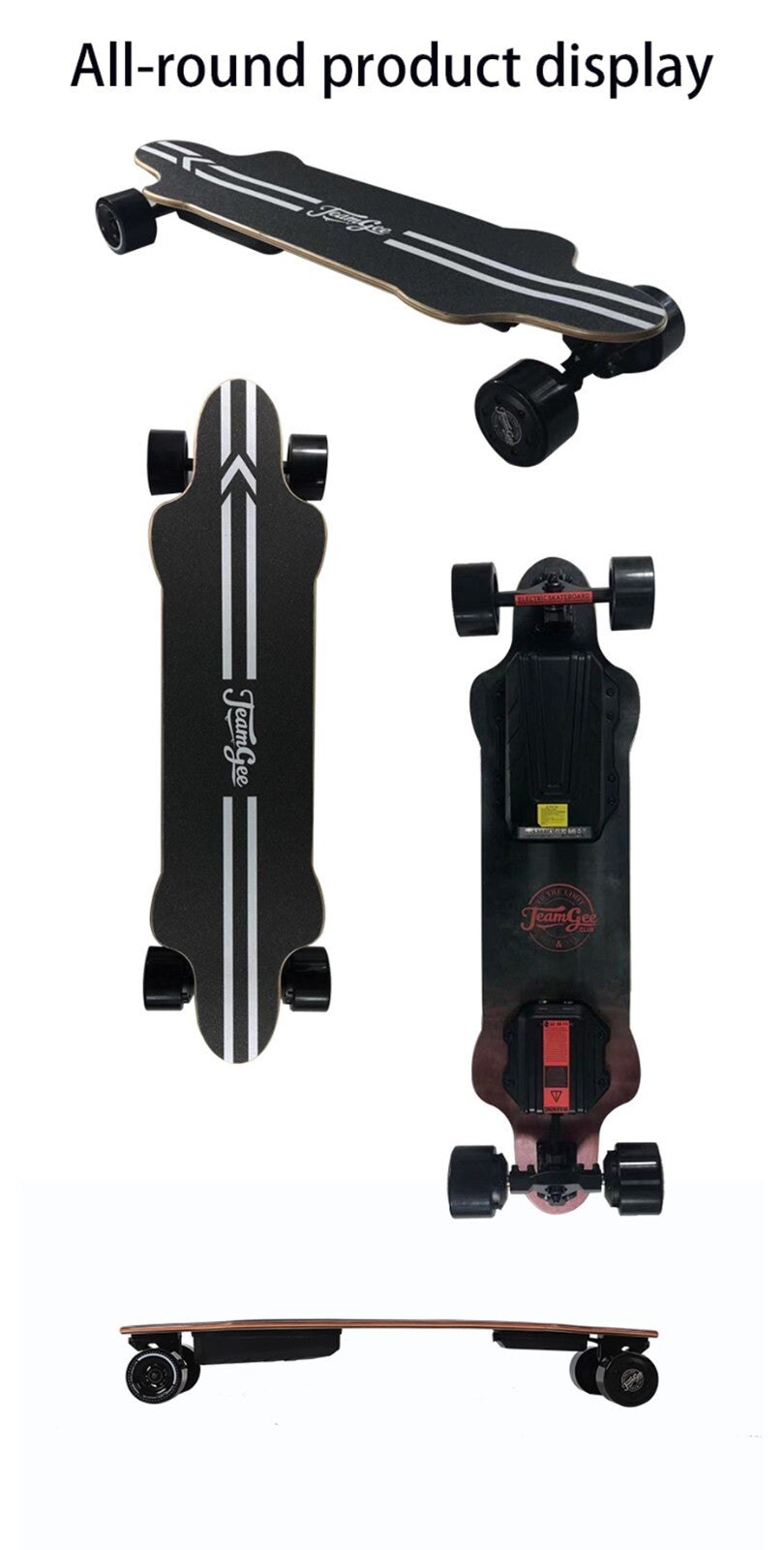 Teamgee H20 Electric Skateboard Longboard intelligente Dual 540w Motor 1080W