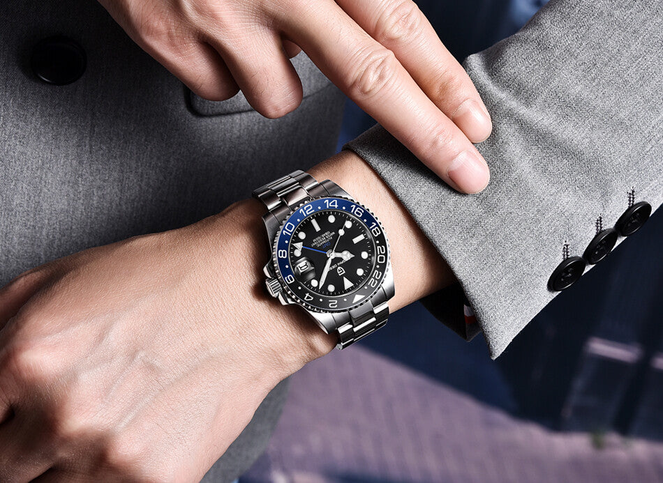 Pagani Design PD-1662 Uhr GMT Master Pepsi Batman Herrenuhr Männer Automatik