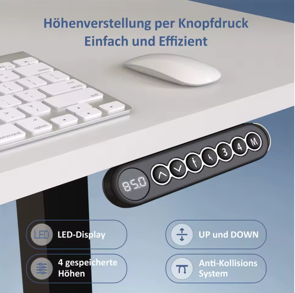 Schreibtischgestell Tischgestell Bürotischgestell höhenverstellbar elektrisch