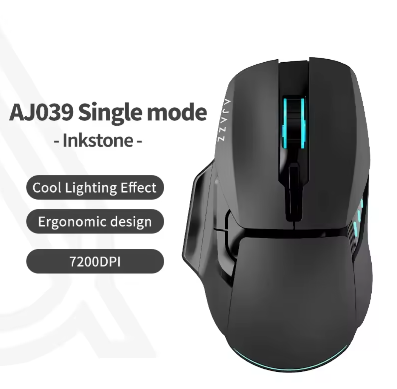 Ajazz AJ039 RGB Maus Tri-Mode USB 2,4Ghz Bluetooth 7200 DPI Gaming Maus