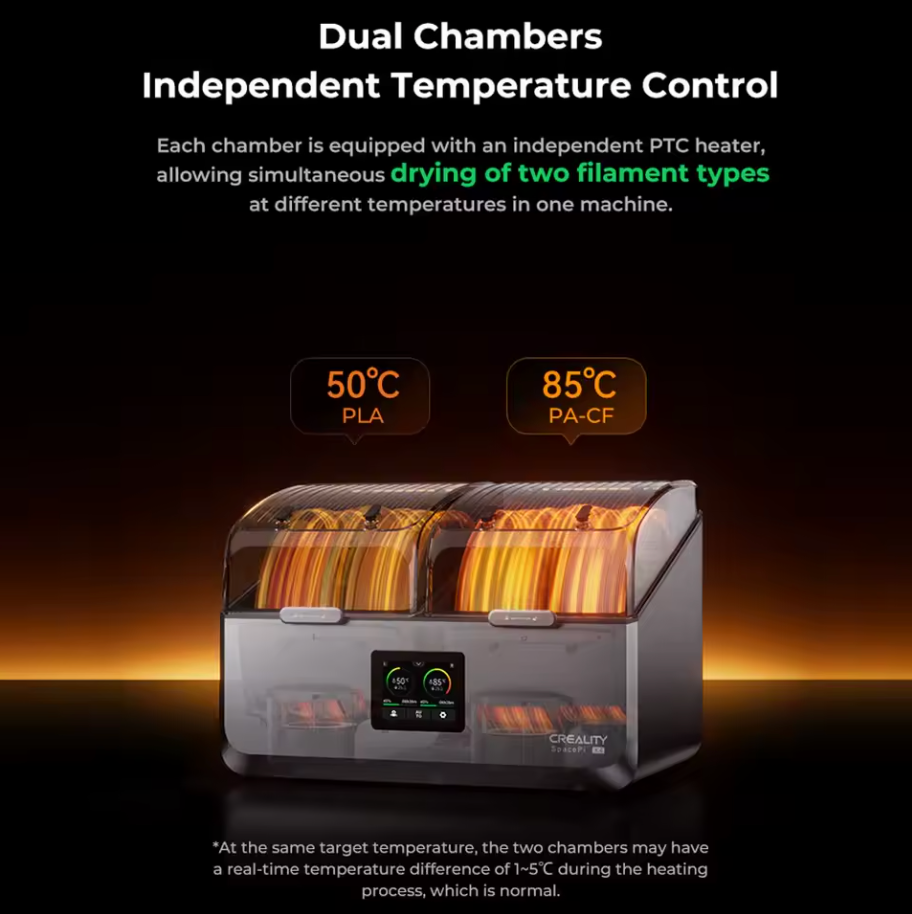 Creality Space Pi X4 Filament-Trockner Filament Trockner 3D Drucker 4 Spulen