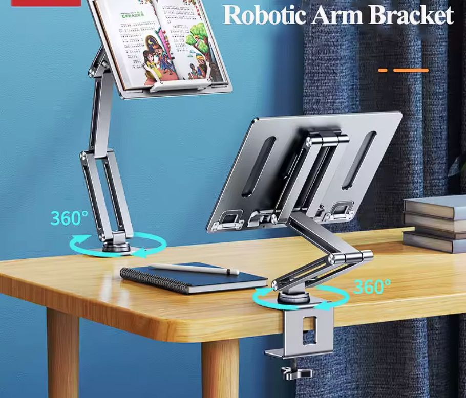 Metall Laptop Ständer Arm 360° Drehbar Faltbar Tablet Notebook Halterung 10"-17"