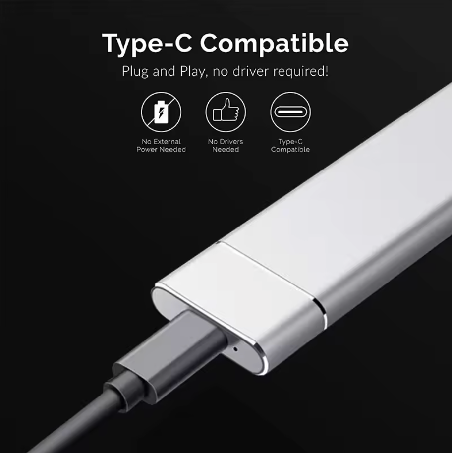 M.2 SSD Gehäuse M2 NVMe USB 3.1 Externes Gehäuse 10Gbps PCIe SSD Adapter