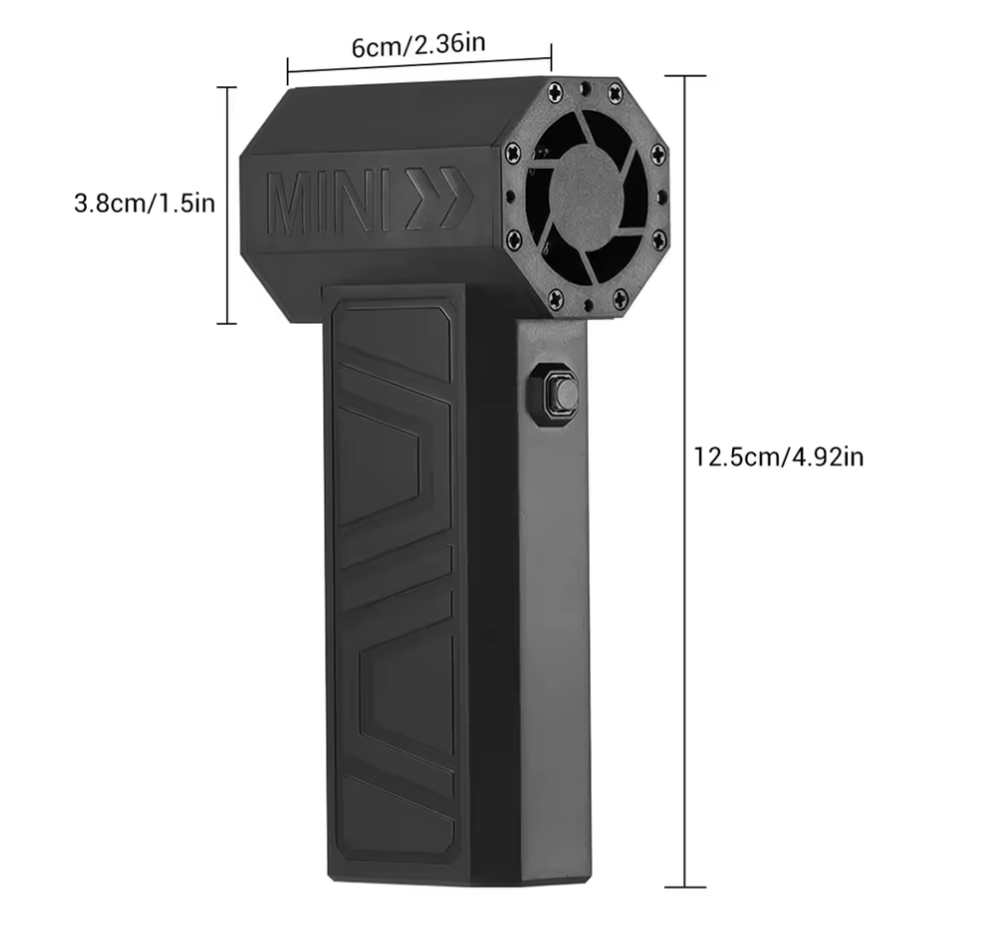 130000 RPM Mini-Turbo-Jet-Ventilator Fan Leistungsstarkes Gebläse Turbo Jet
