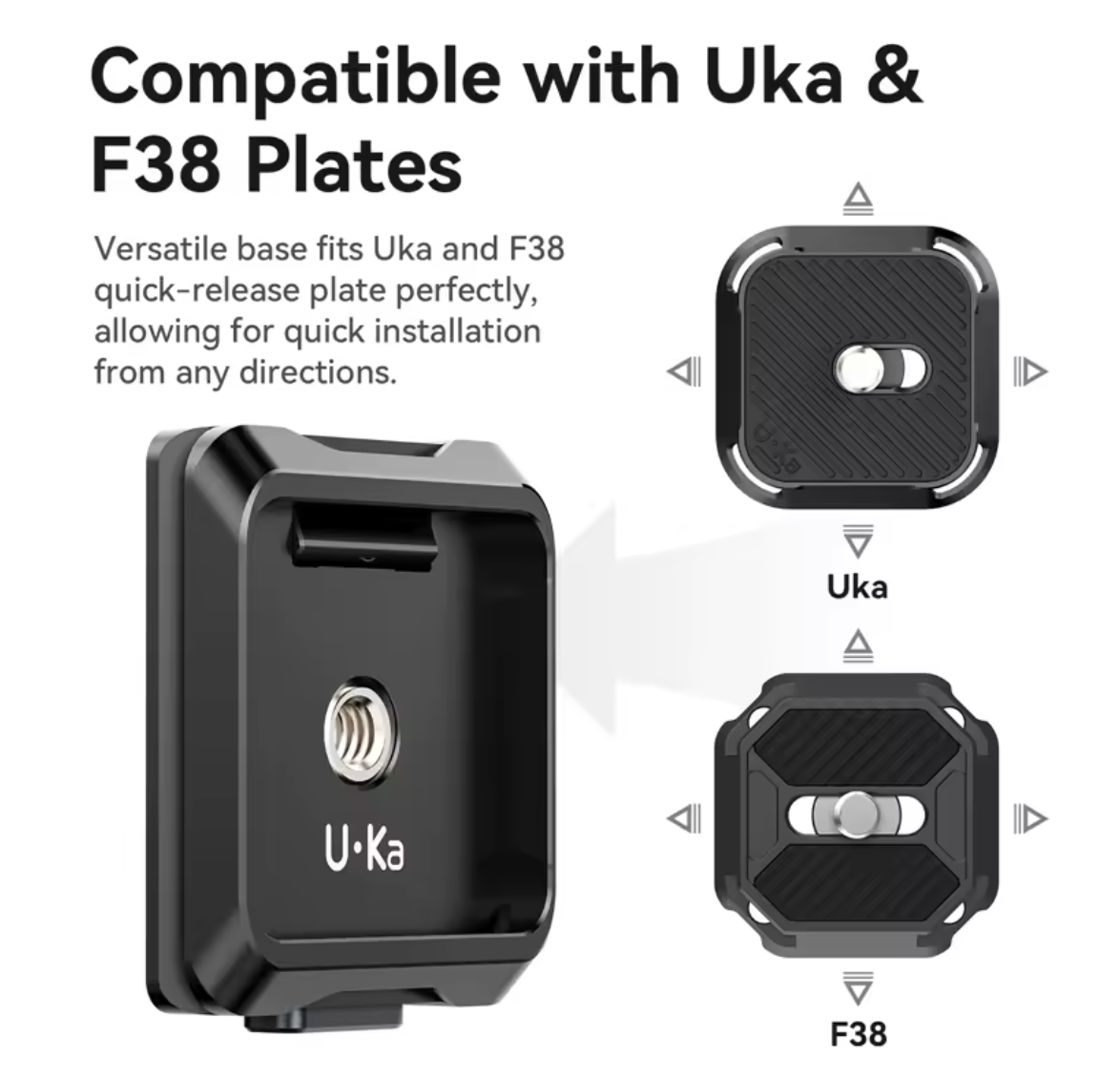 Ulanzi UKA01 Schnellwechselplatte für UKA und F38 Platten Kamerastativ Platte