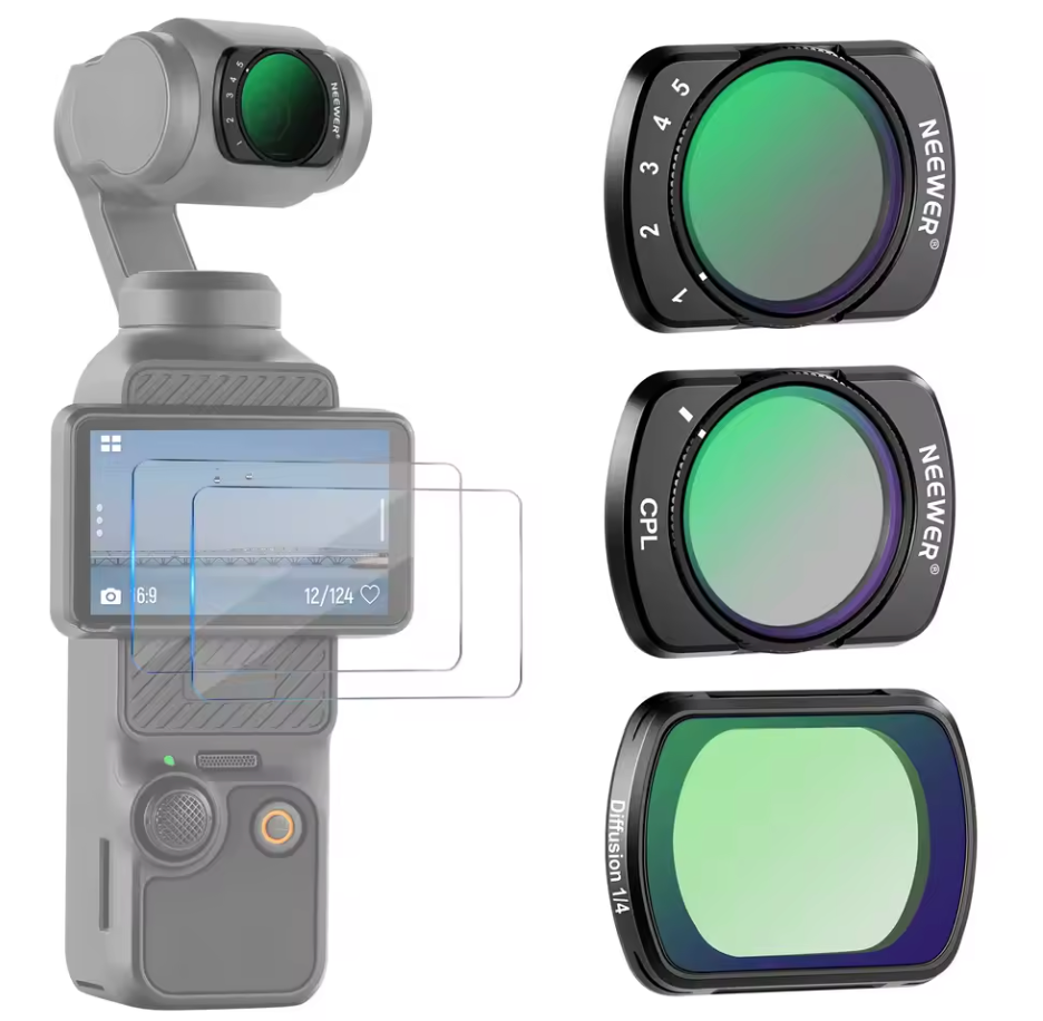 Magnetisches ND Filter Set für DJI Osmo Pocket 3 CPL UV ND8 bis ND1000