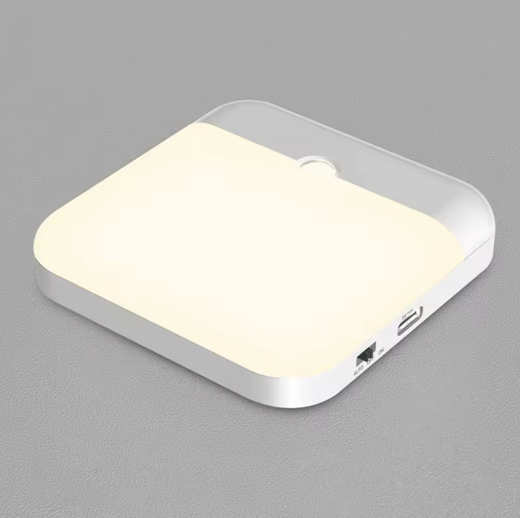 Nachtlicht mit Bewegungsmelder Wandlicht Kleben mit Akku USB-C Anschluss