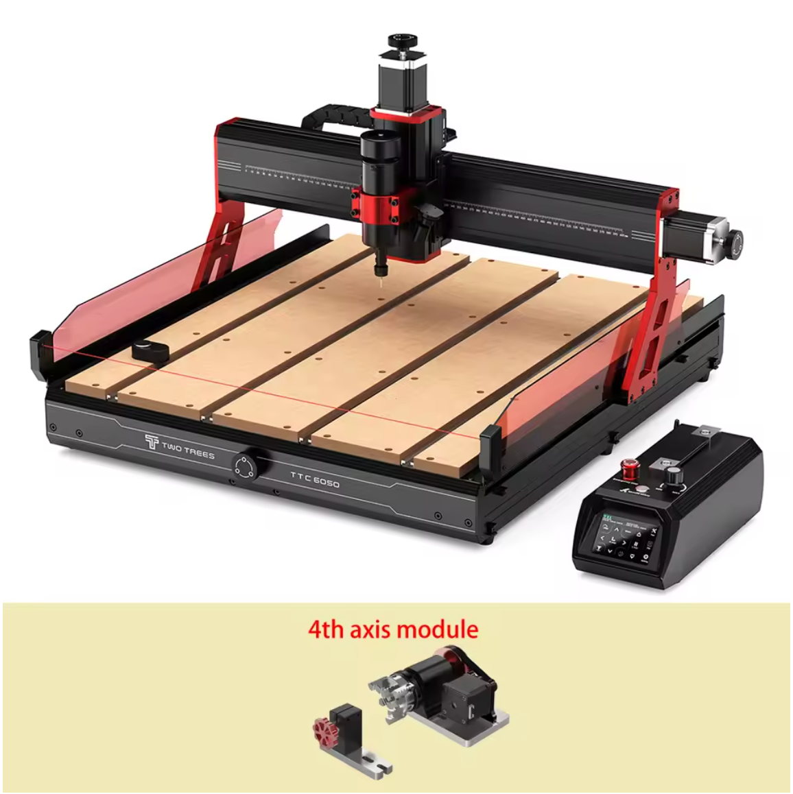 Twotrees TTC6050 CNC Fräse Lasergravurmaschine 3 Achsen 4 Achsen Lasercutter