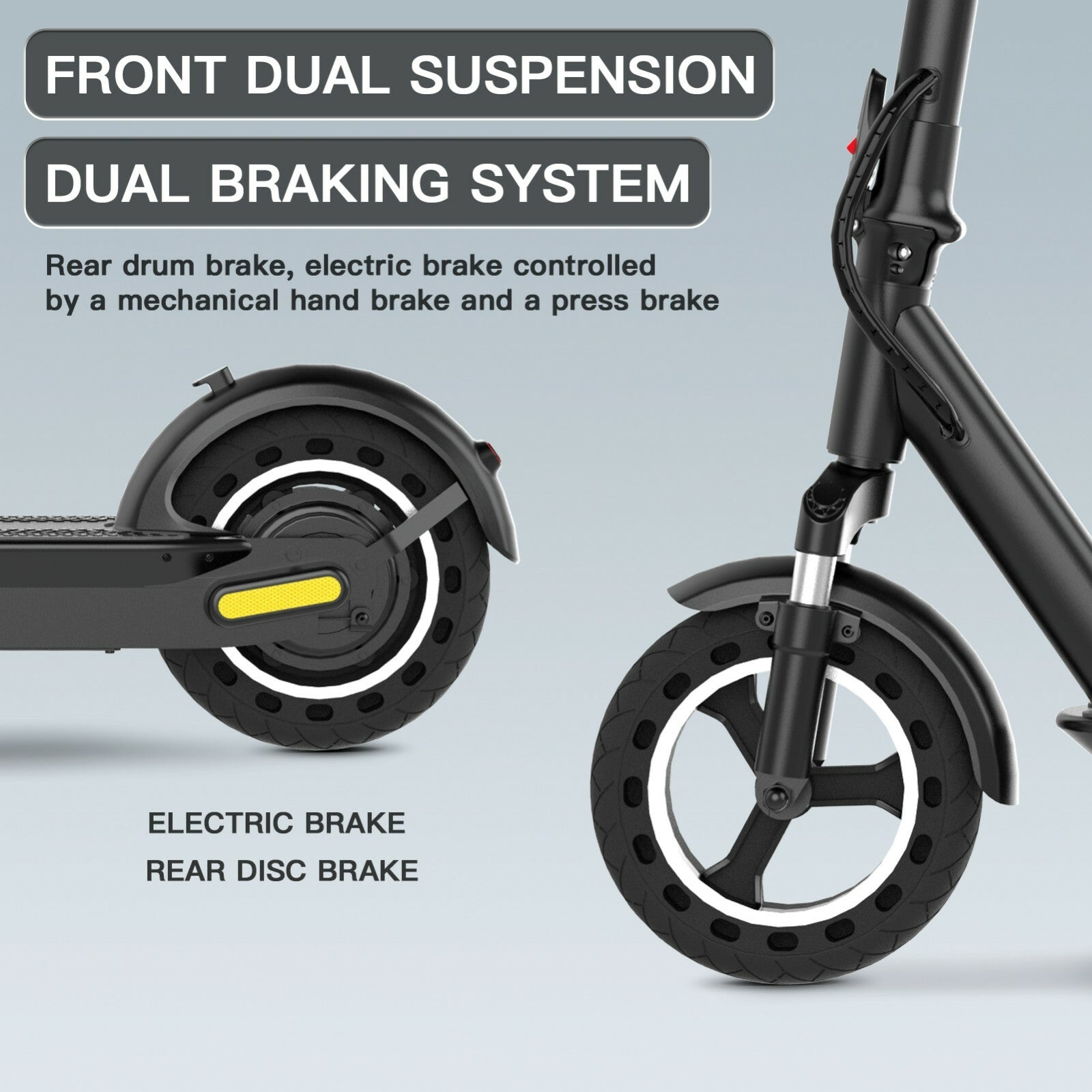 E-Scooter Elektroroller Faltbar Escooter Elektro Roller 10 Zoll Scooter X10