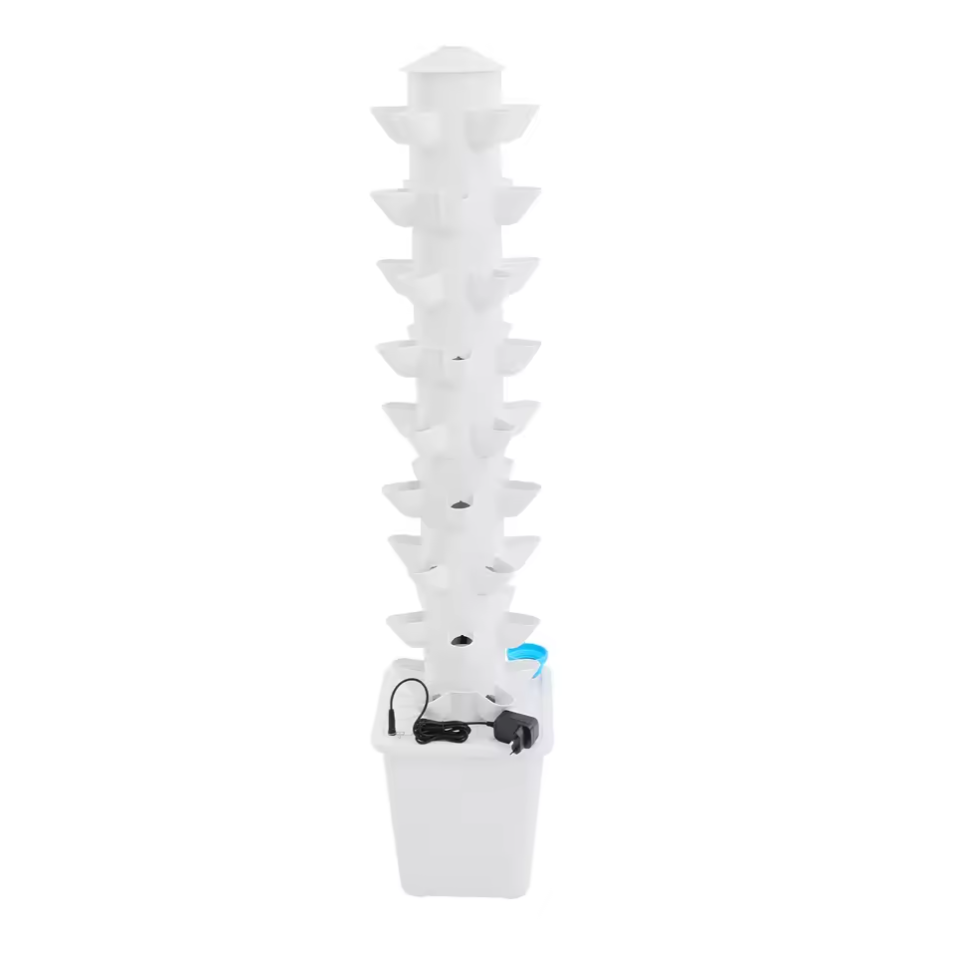 Hydroponik Turm Vertikaler Turm Hydrokultur bodenfreies Pflanzsystem 45 Löcher