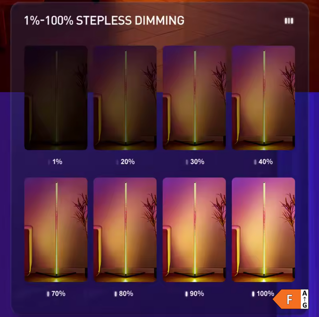 Smart LED RGB Stehlampe Stimmungslicht Eck Stehleuchte Smarthome